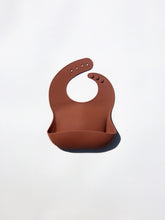 Load image into Gallery viewer, Brown silicone bib by danskk